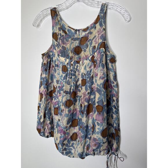 Tracy Reese for Bergdorf Goodman linen silk summer sleeveless top small - Picture 6 of 11